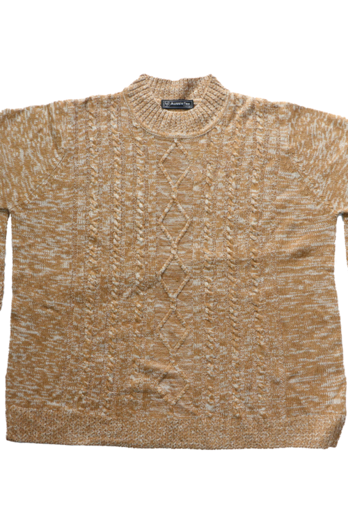 Knitted braided sweater