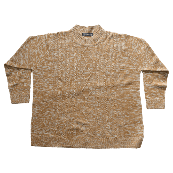 Knitted braided sweater