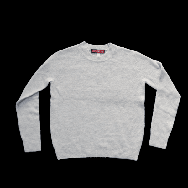 Light Grey Lambswool Crewneck Sweater