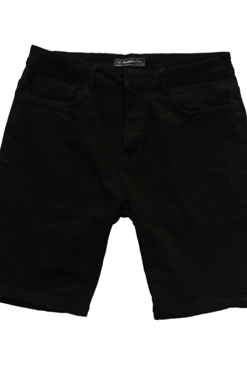 Slim-fit denim Bermuda shorts