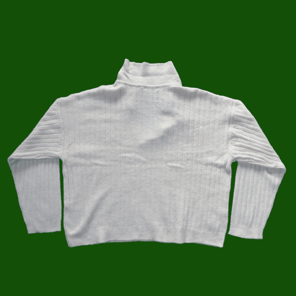 Casual Women's Solid Color Knitted Jumper Long Sleeve V-Neck - Image 3