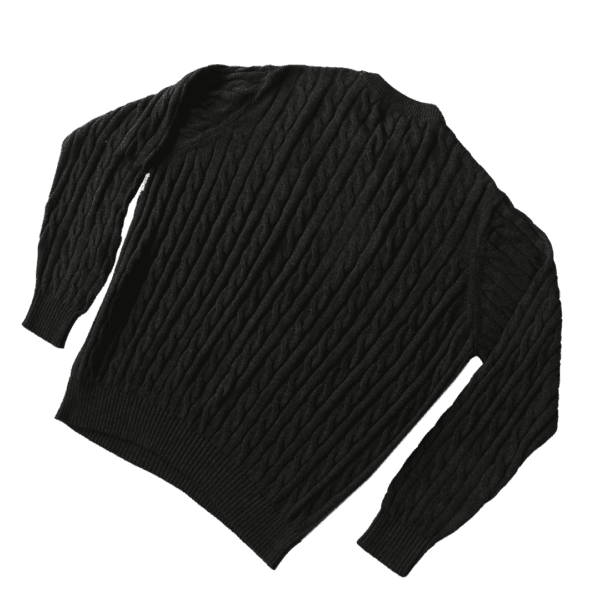 Men's Round Neck Pullover Casual Long-Sleeved Sweater - Image 2