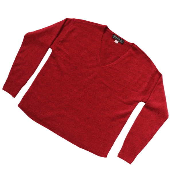 Sweaters for Women - Pointelle Knit Drop Shoulder Sweater - Image 4
