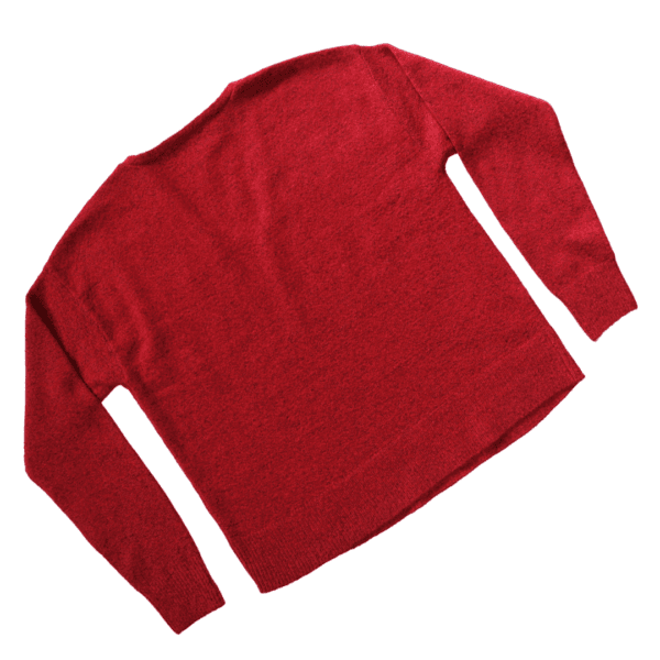 Women’s Oversized V-Neck Sweater with Long Sleeves - Image 4