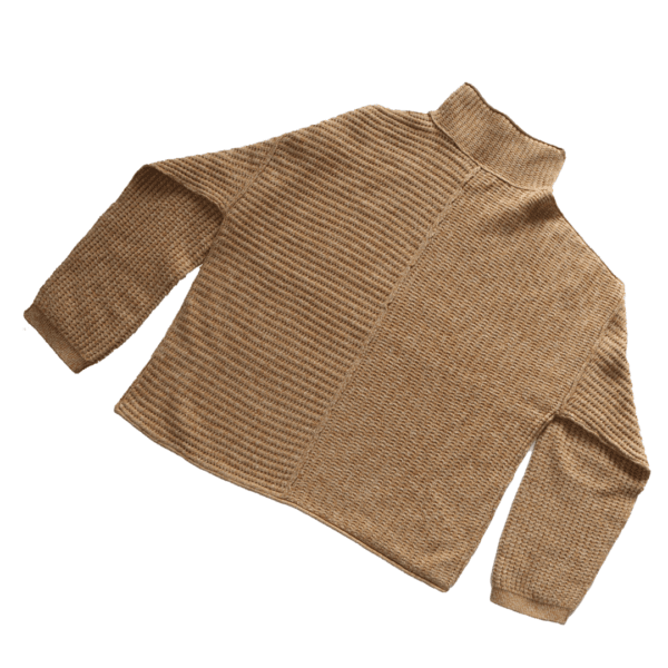 Women's Ribbed Knit Long Sleeve Turtleneck - Image 2