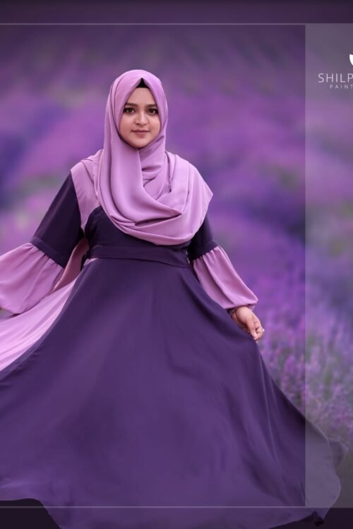 Dark Purple Abaya