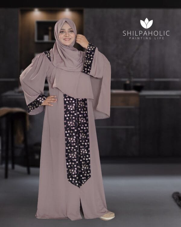 Embroidery Works Abaya